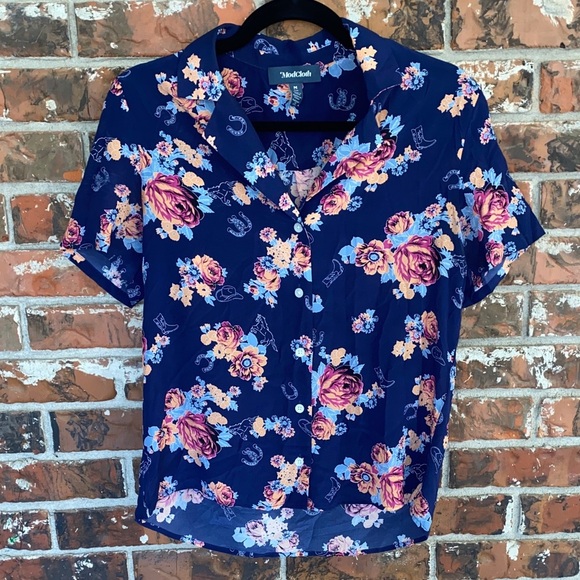 ModCloth silk top - Picture 1 of 8